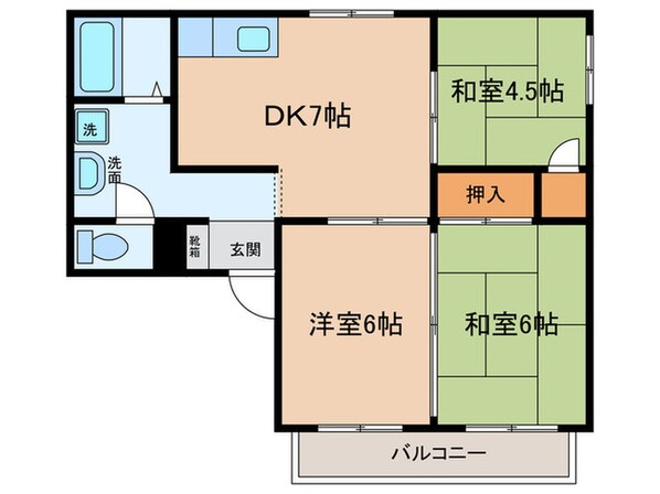 サンプラザトヤの物件間取画像